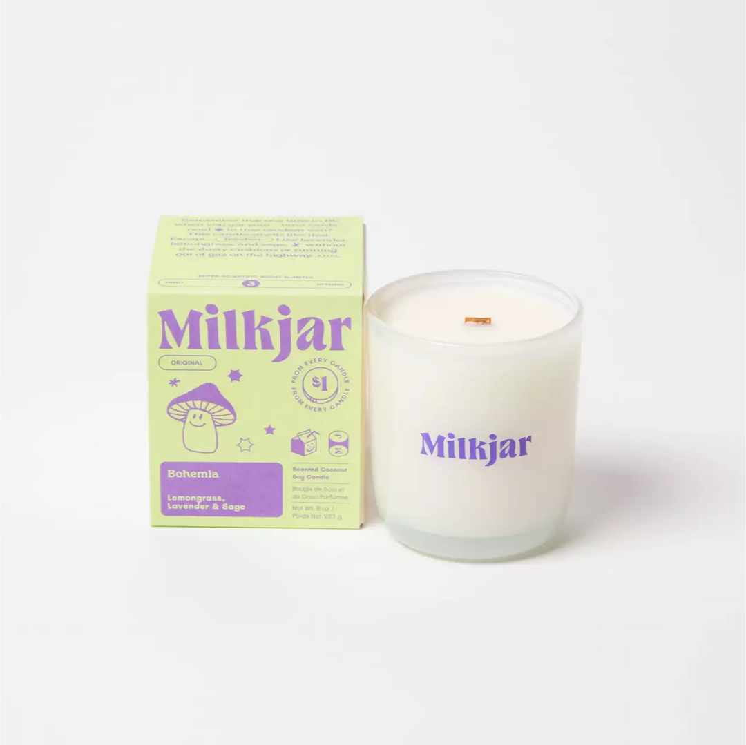 Milkjar bohmeia candle