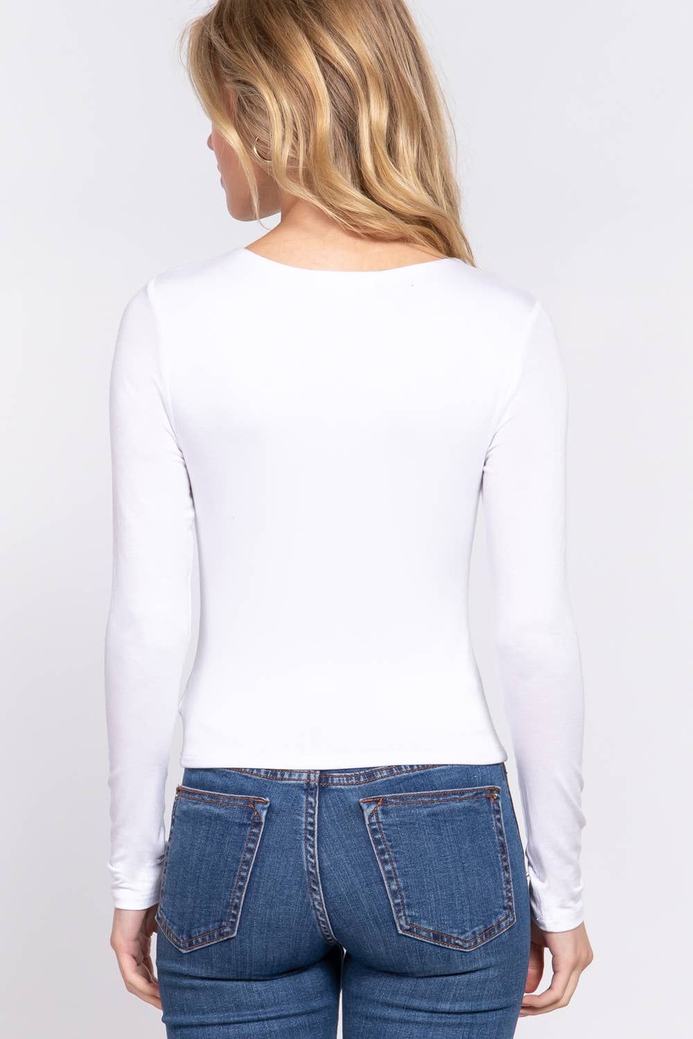 Cate Long Sleeve Crew Neck Layering Top