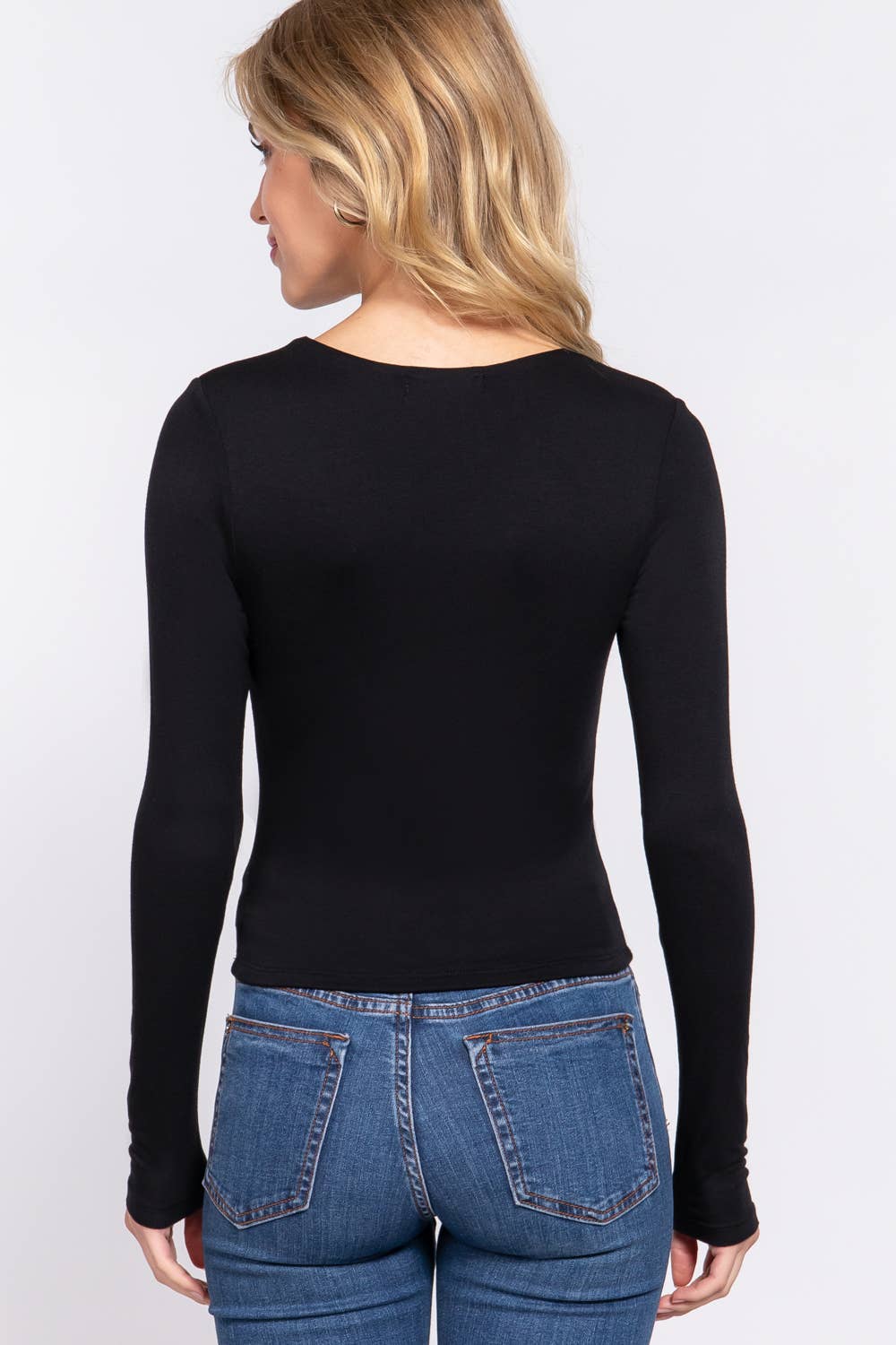 Cate Long Sleeve Crew Neck Layering Top