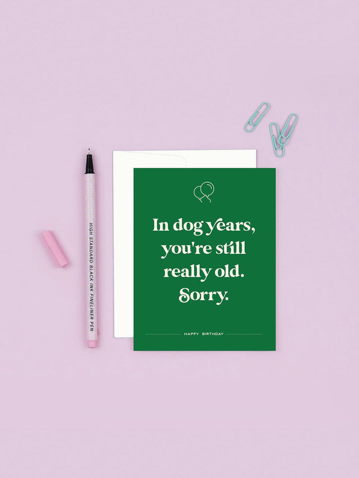Dog Years Birthday Card