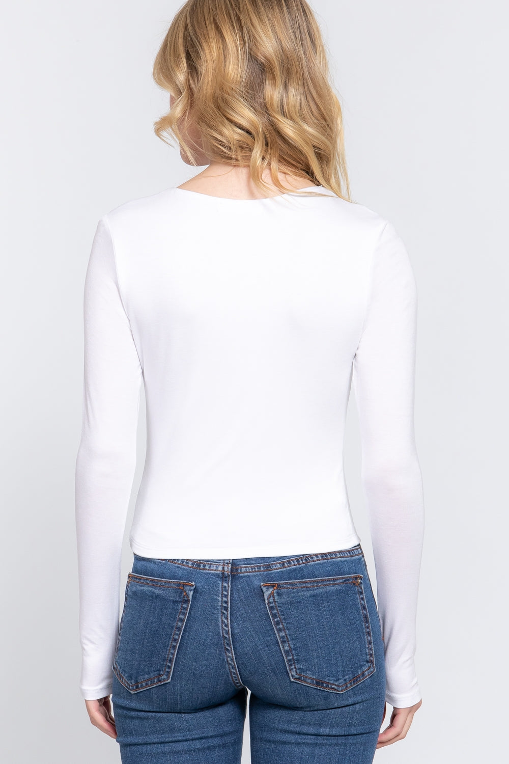 Jane Long Sleeve V-Neck Layering Top