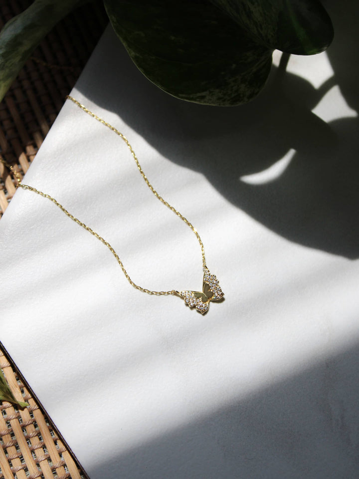 CZ Butterfly Necklace