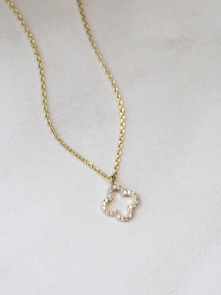 CZ Clover Necklace