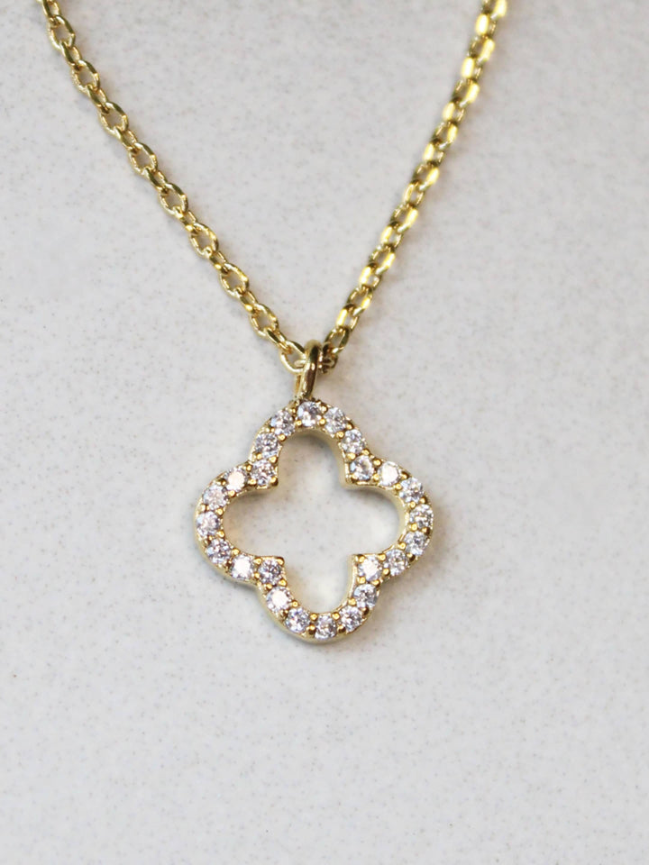 CZ Clover Necklace