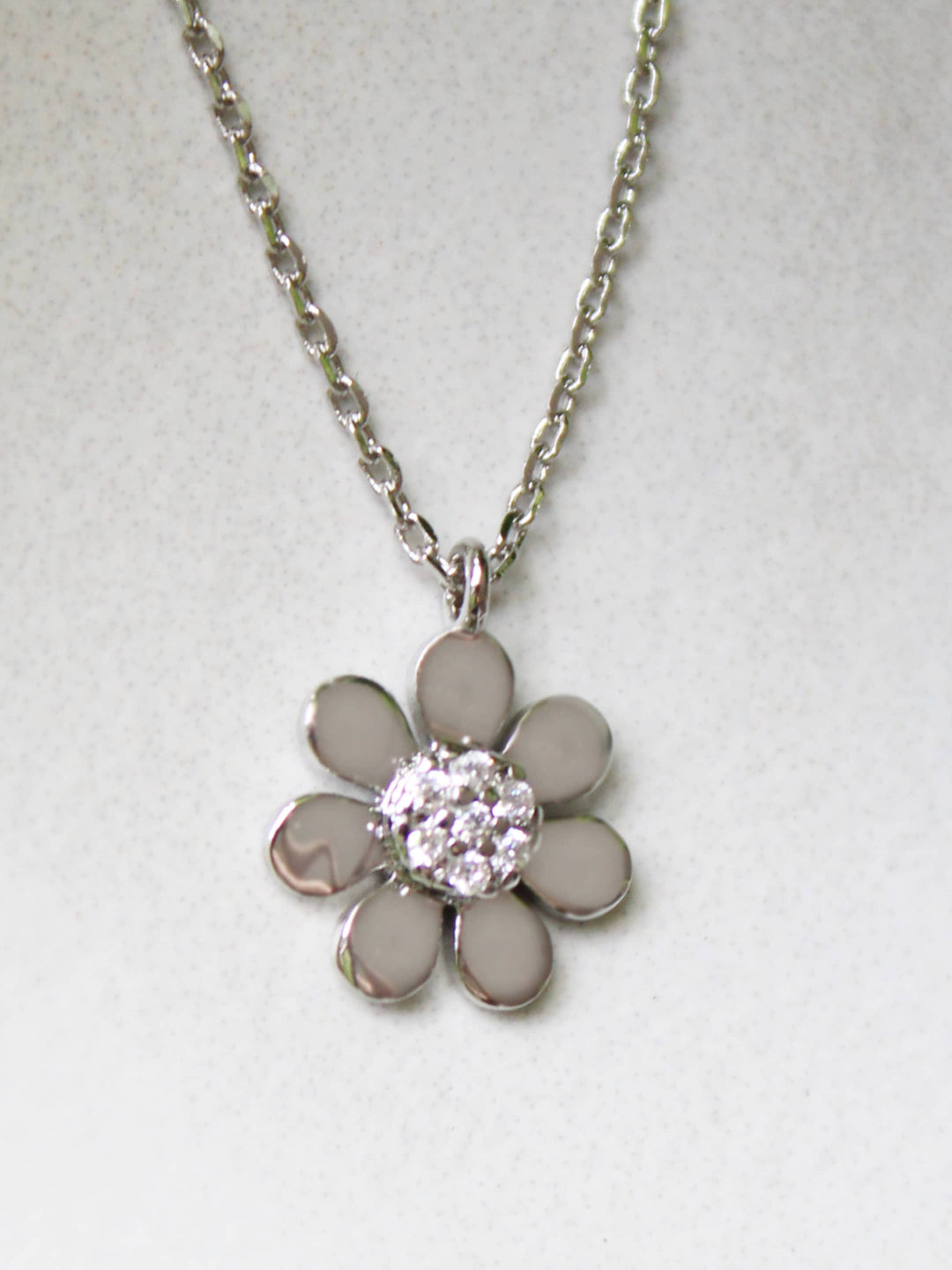 CZ Daisy Necklace