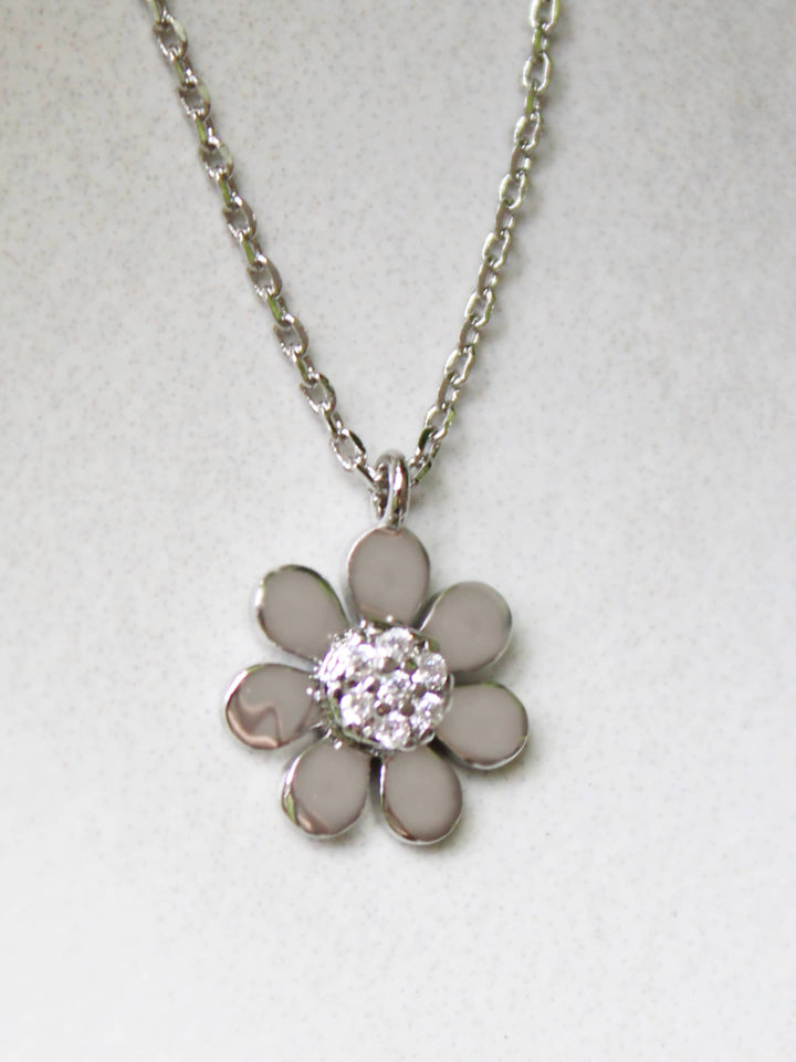CZ Daisy Necklace