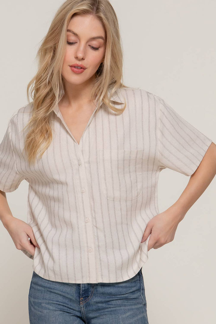Libby Short Sleeve Button Down Shirt