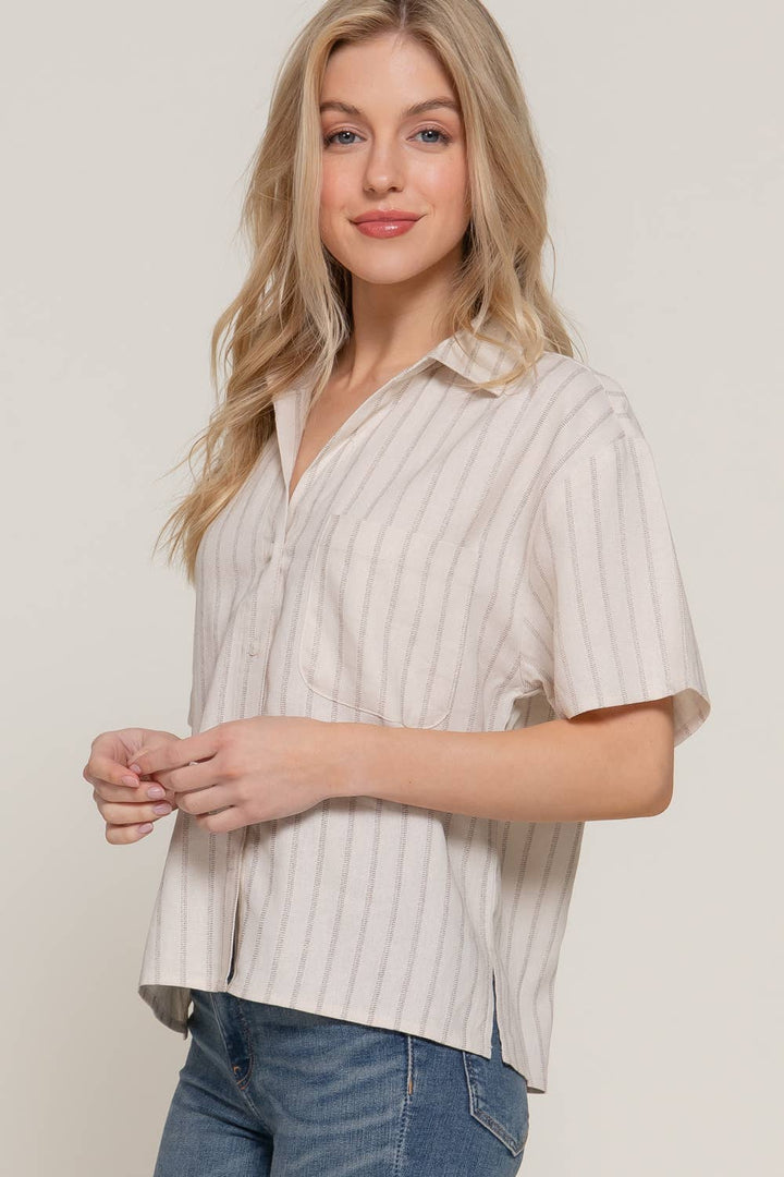 Libby Short Sleeve Button Down Shirt