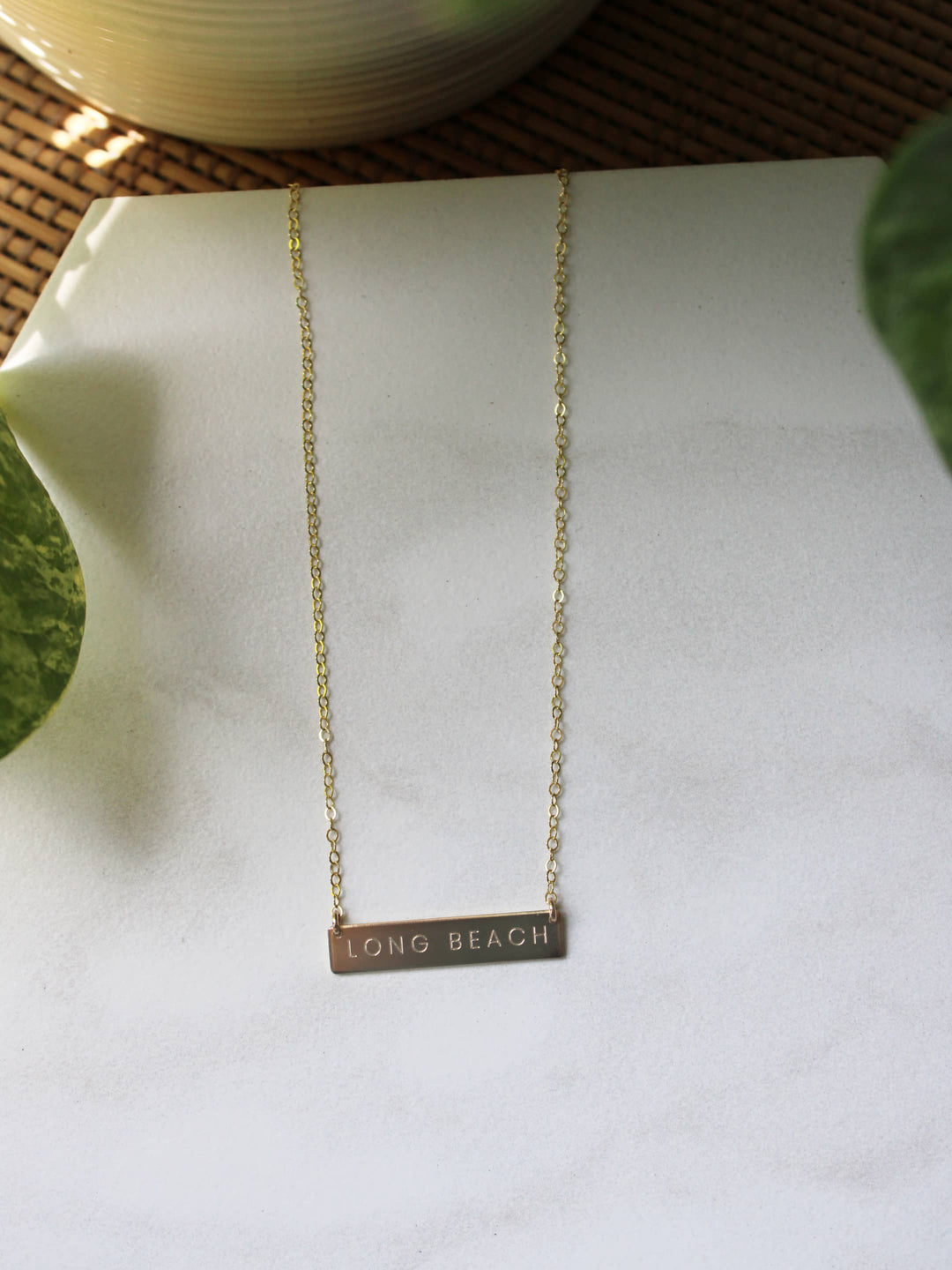 Long Beach Bar Necklace