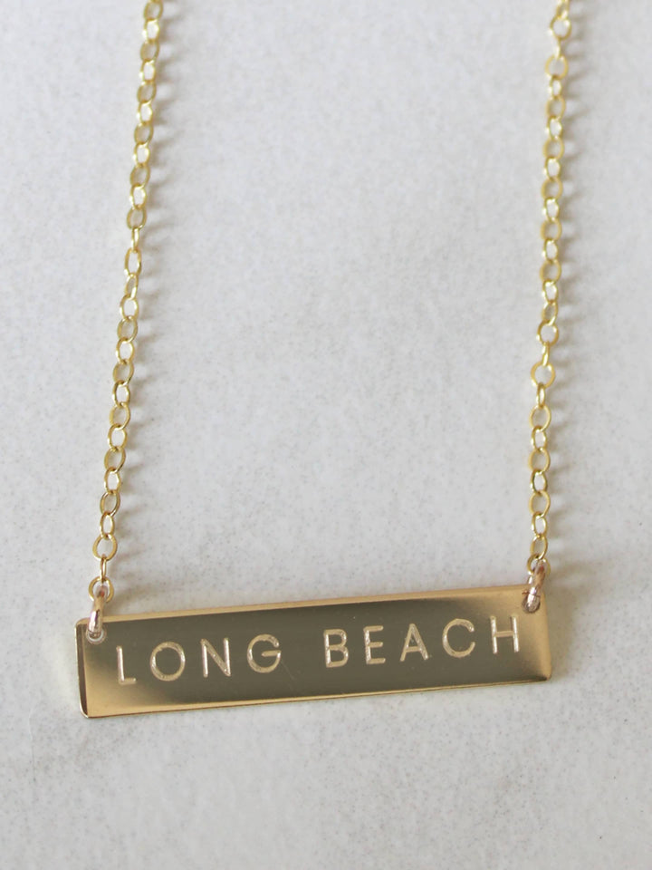 Long Beach Bar Necklace