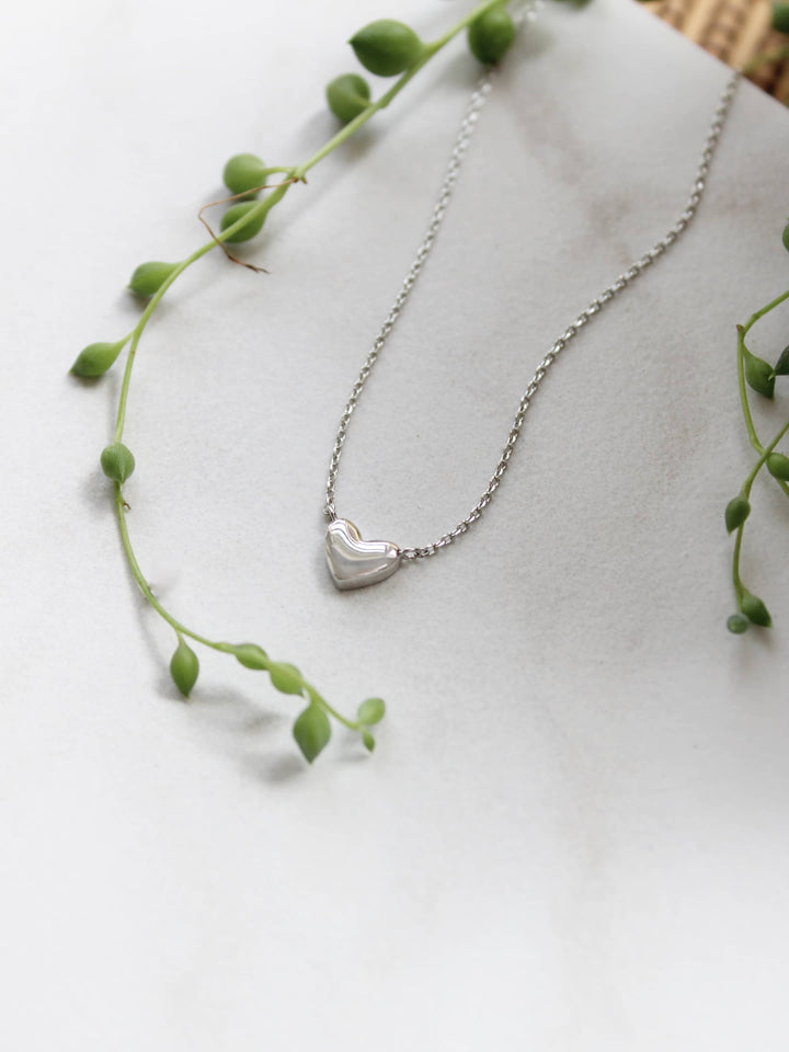 Mini Puffy Heart Necklace