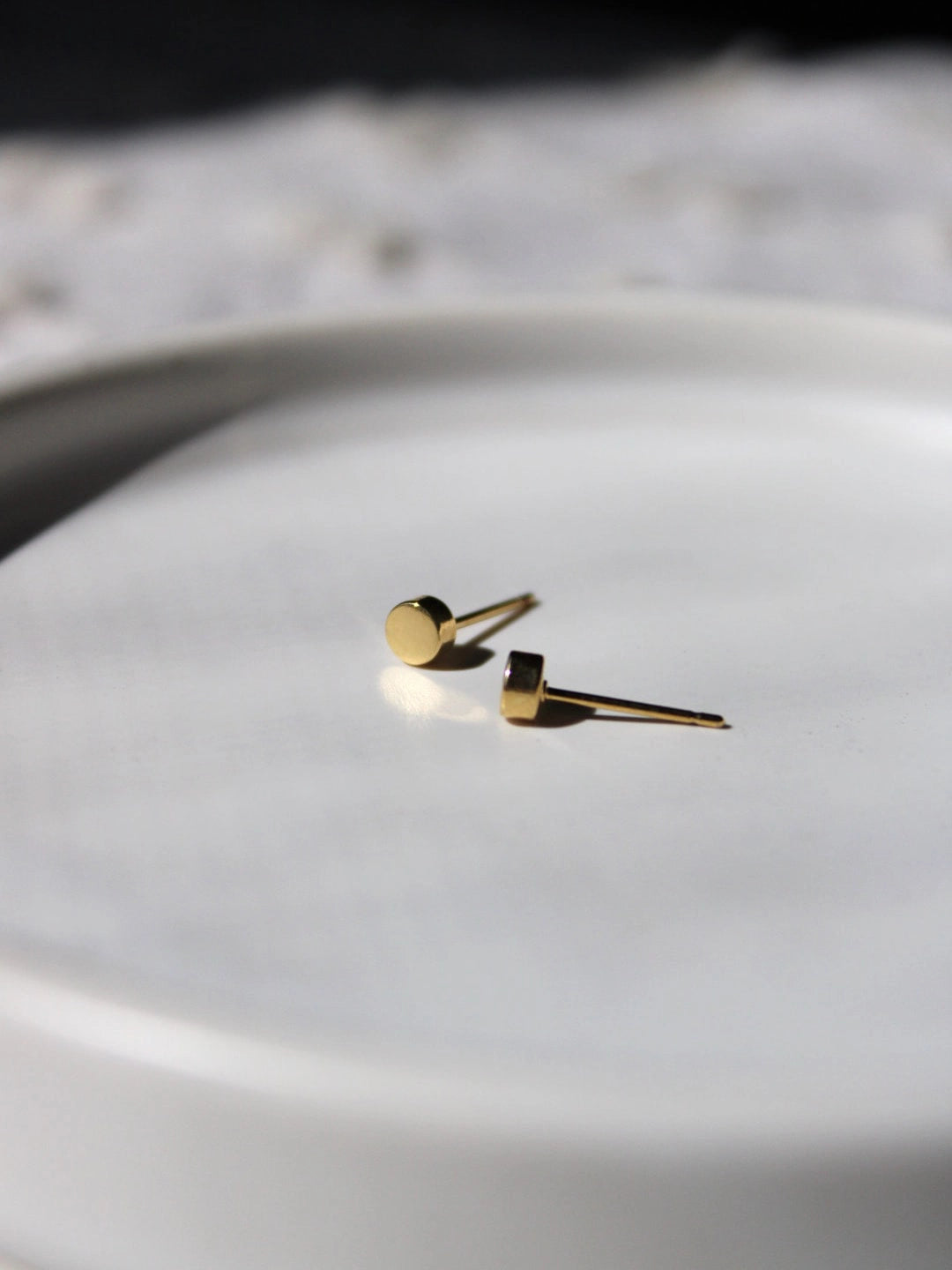 Minimalist Circle Stud Earrings