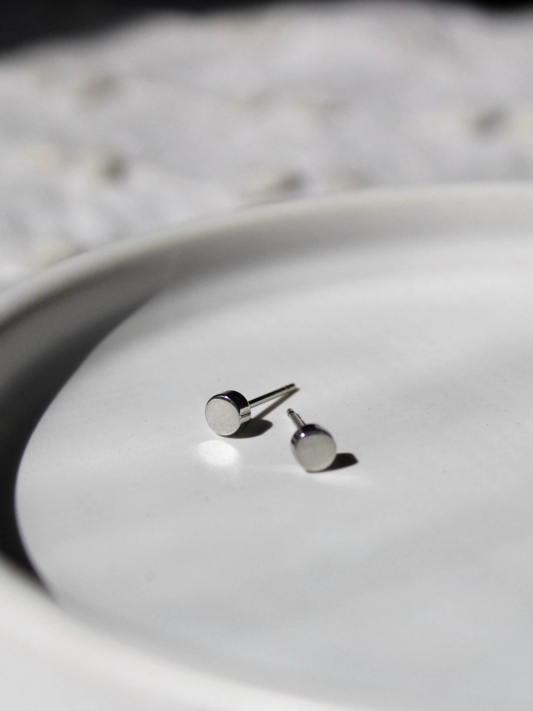 Minimalist Circle Stud Earrings