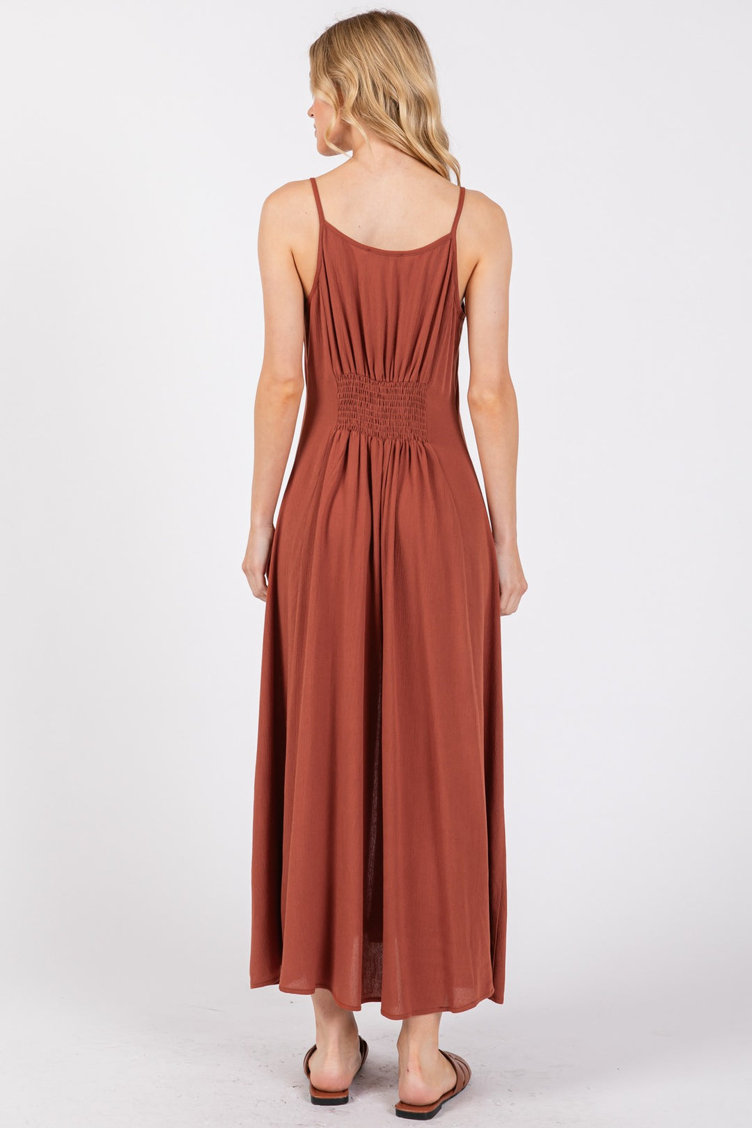 Naomi Gauze Midi Dress