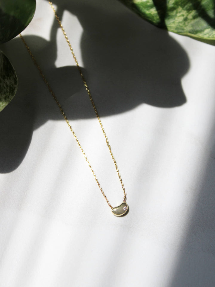 Old Money CZ Bean Necklace