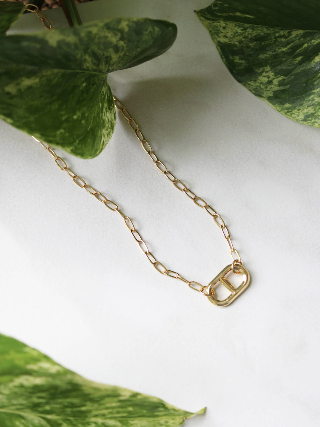 Soda Tab on Paperclip Chain Necklace