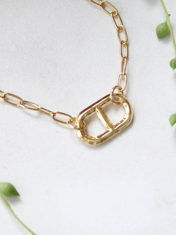 Soda Tab on Paperclip Chain Necklace