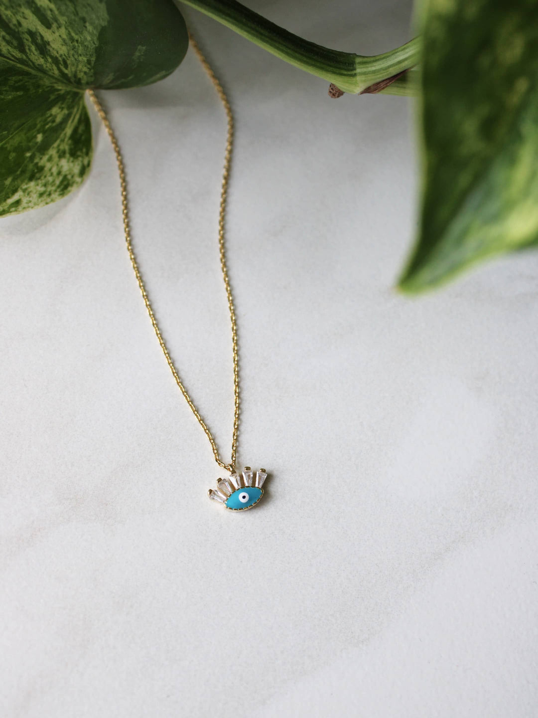 Turquoise Evil Eye Necklace