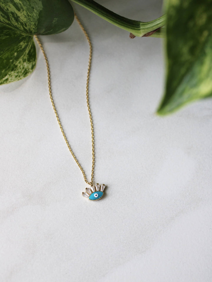 Turquoise Evil Eye Necklace