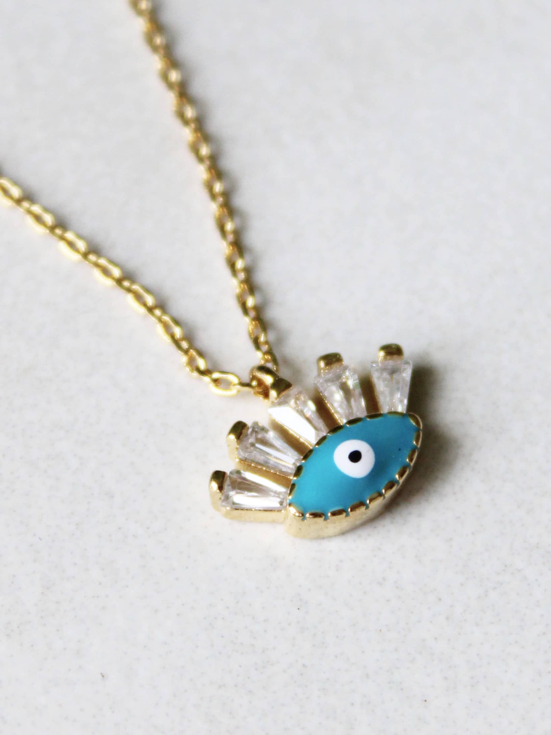 Turquoise Evil Eye Necklace